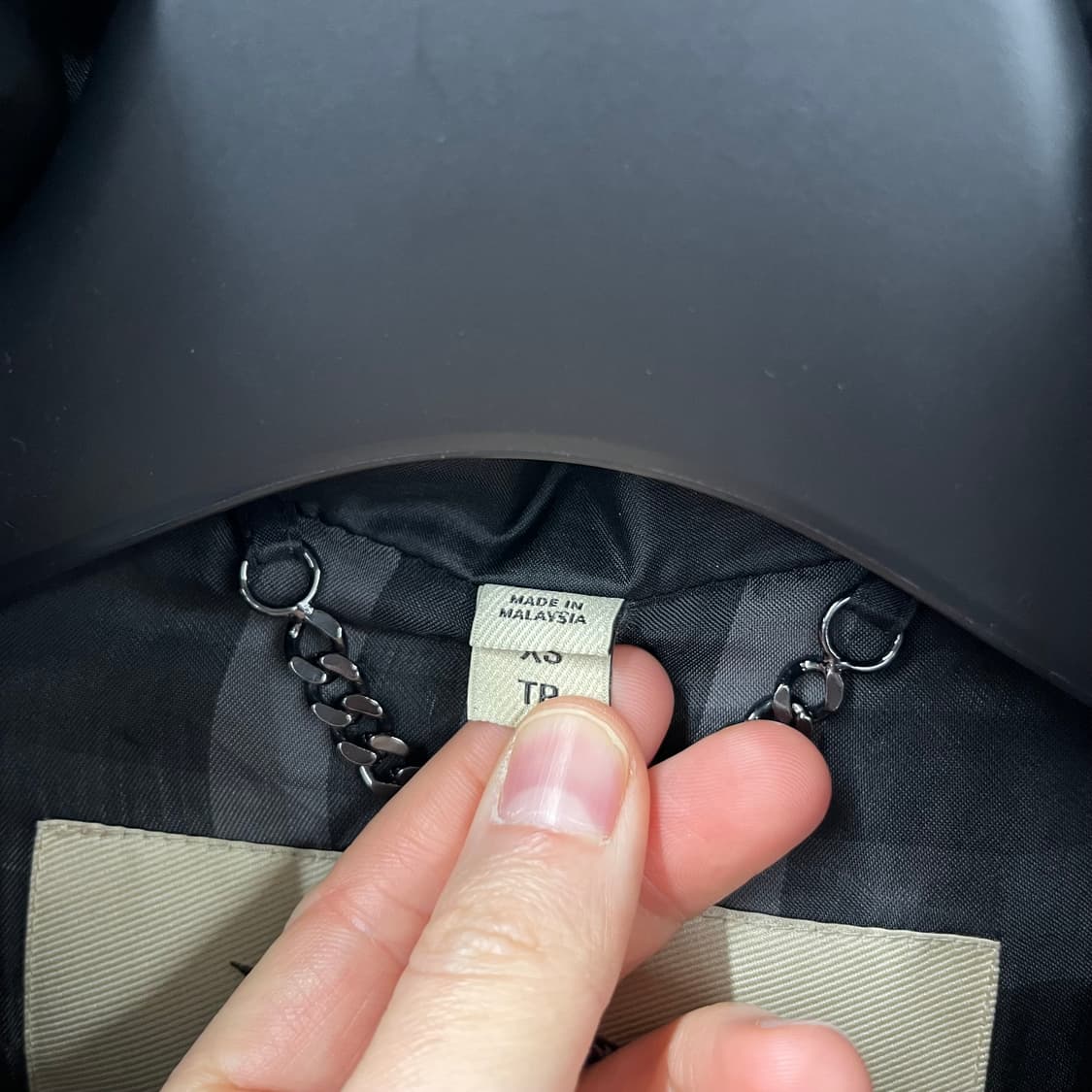 버버리 폭스퍼 아비데일 덕다운 패딩점퍼 XS 상품이미지3