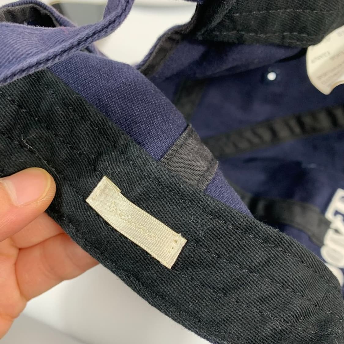 타입서비스 워싱 Web 자수 볼캡 네이비 상품이미지5