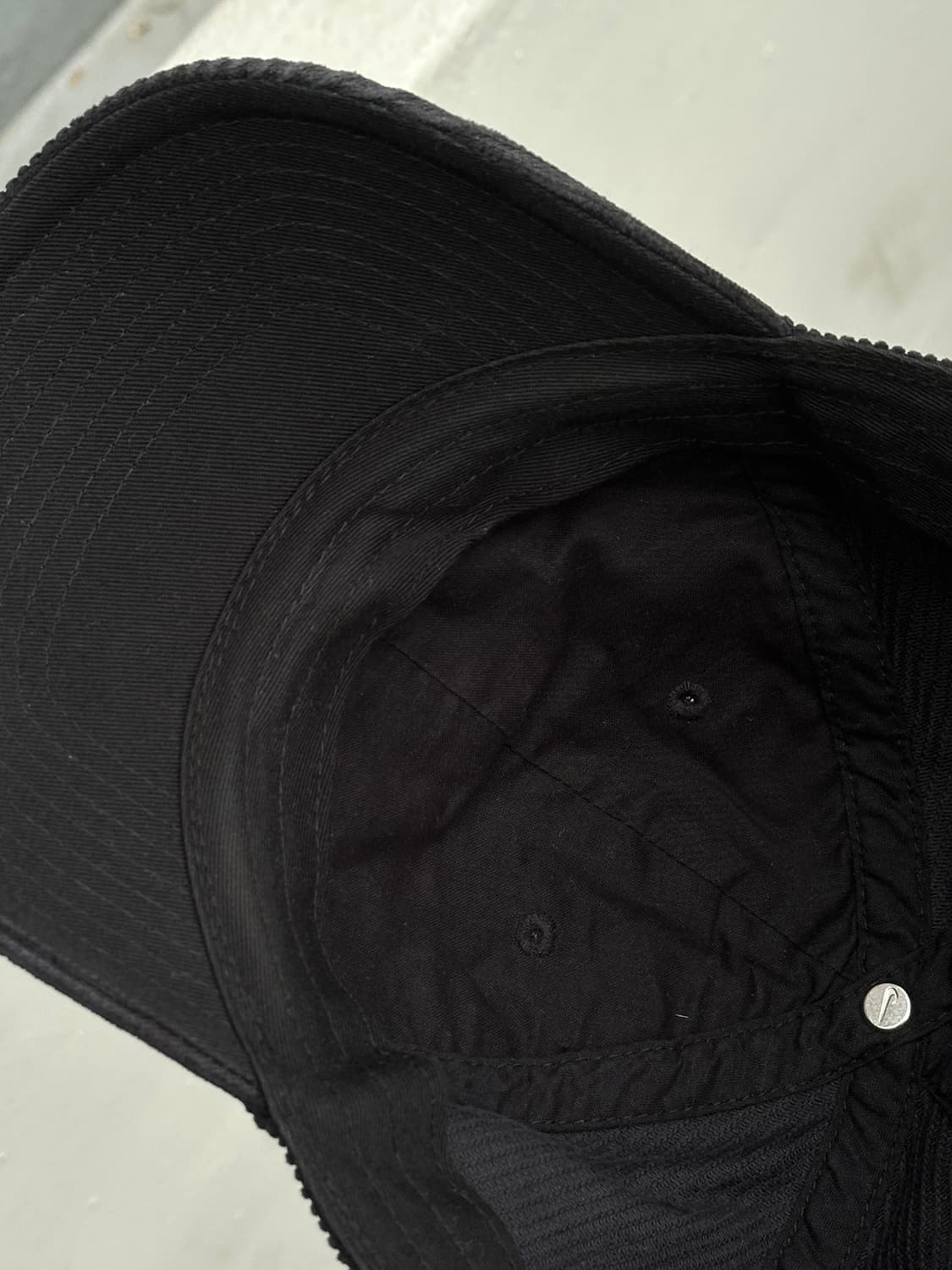 [M-L] 나이키 코듀로이 블랙 볼캡 모자 상품이미지5