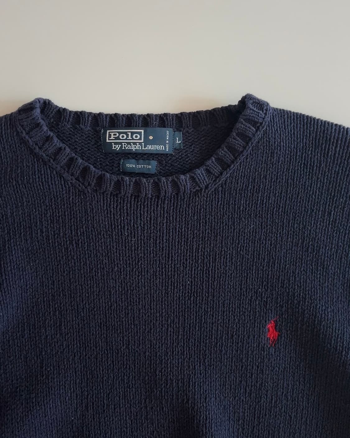폴로 랄프로렌 라운드넥 니트 L 상품이미지4