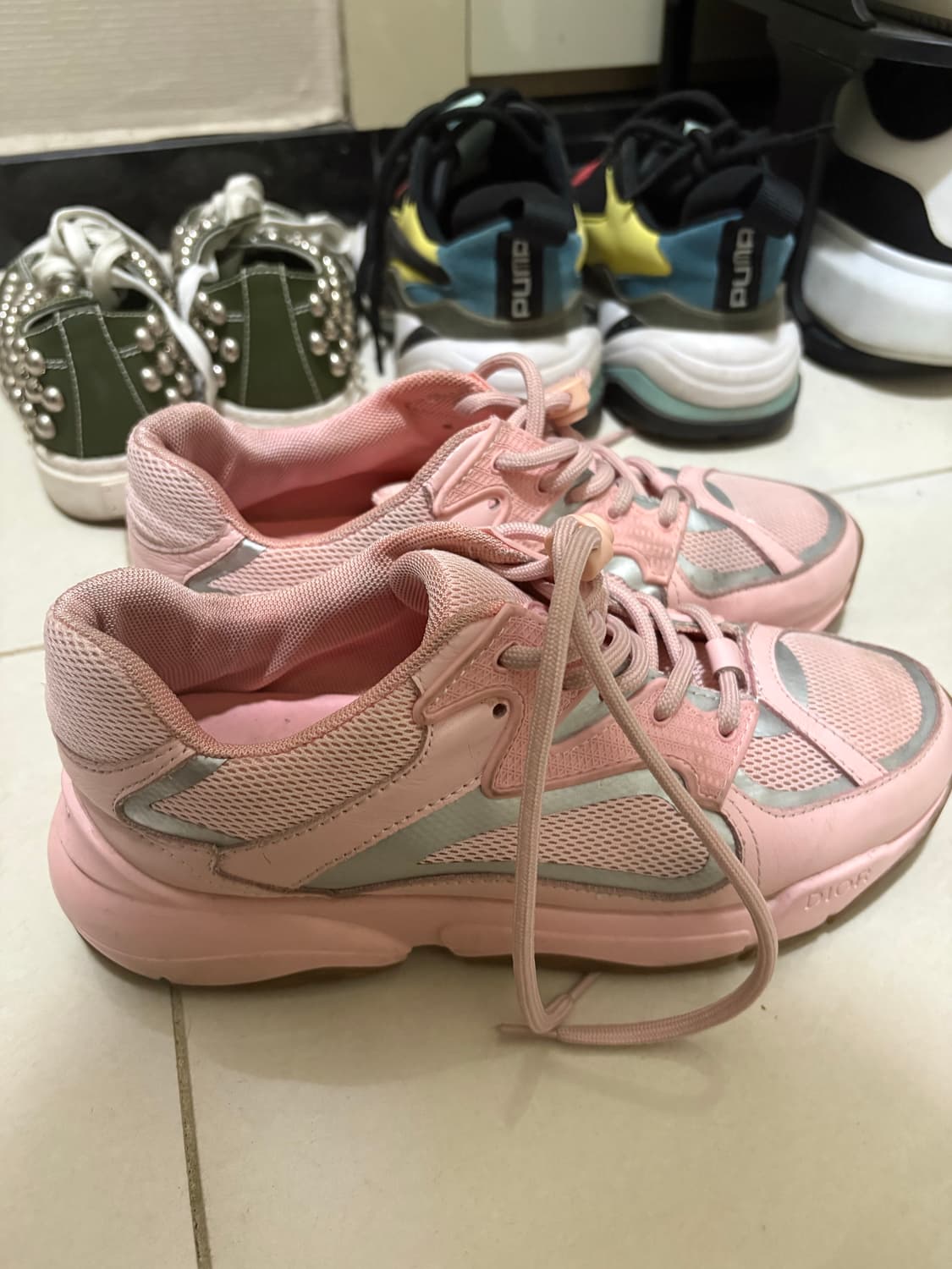 디올 핑크 스니커즈 빈티지 상품이미지2