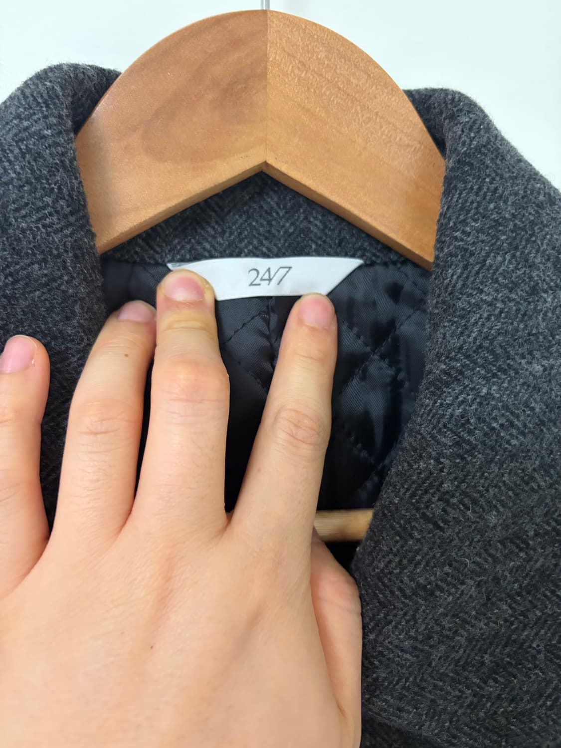 247시리즈 헤링본 맥코트 상품이미지2