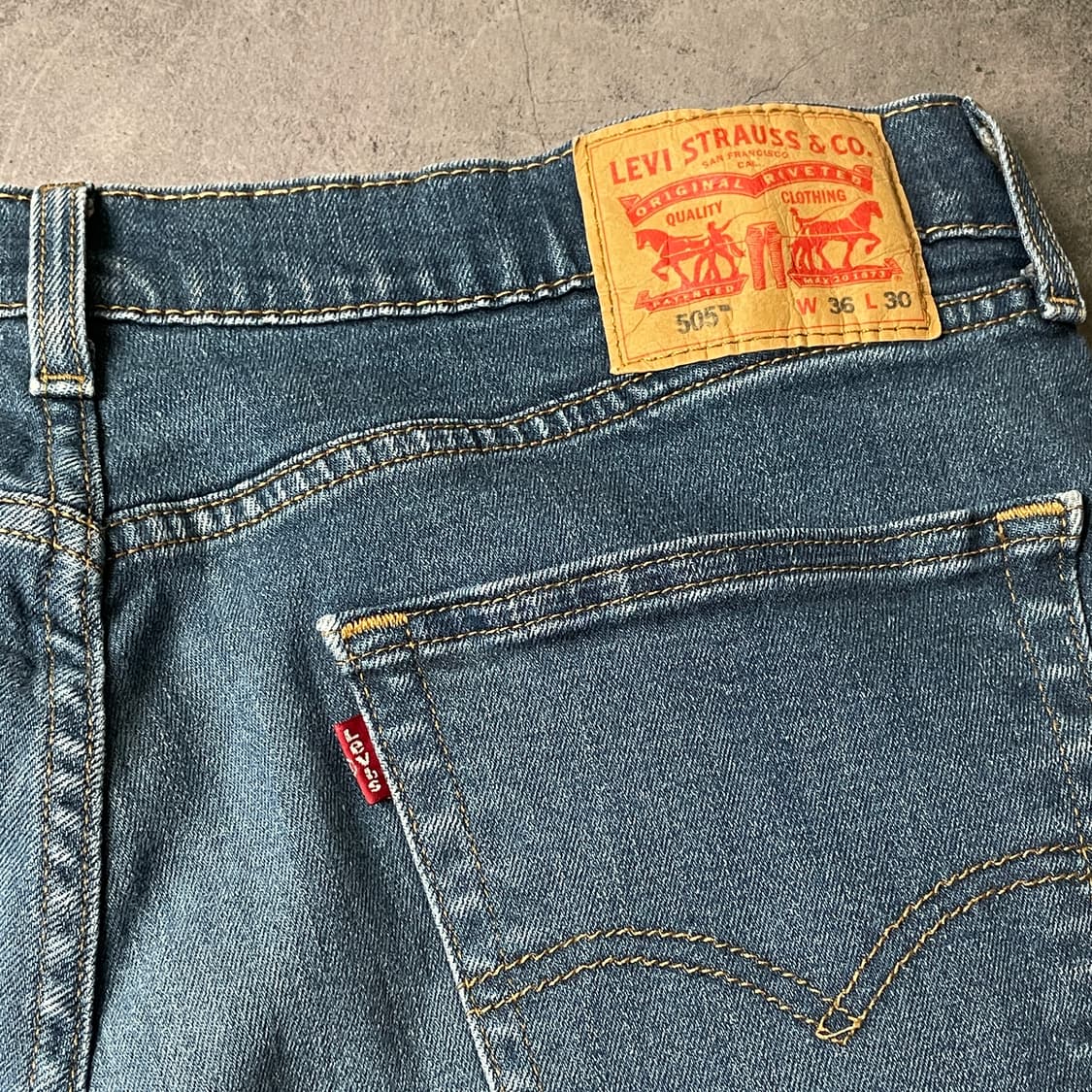 LEVI'S 리바이스505 레귤러 스트레이트핏 데님 팬츠 A00351 상품이미지7