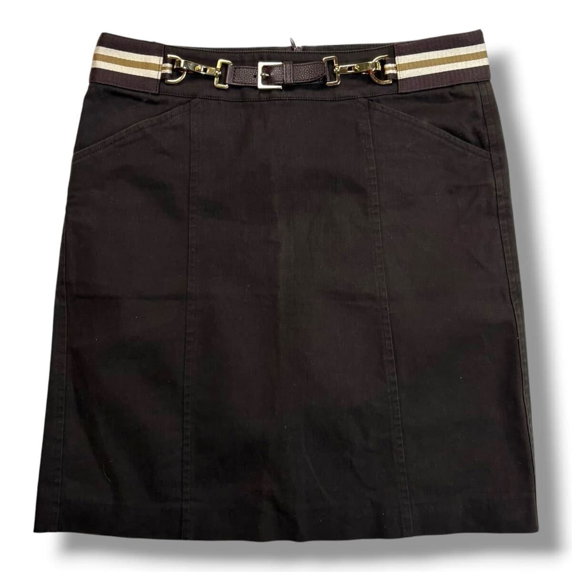 Max Mara 스트라이프 벨티드 스커트 상품이미지1