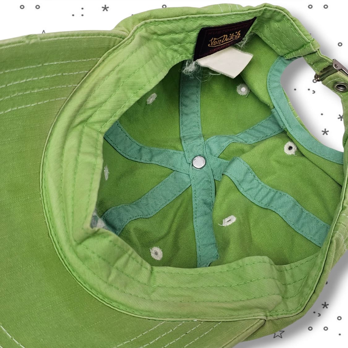  VonDutch 본더치 큐빅 그린 캡 상품이미지7