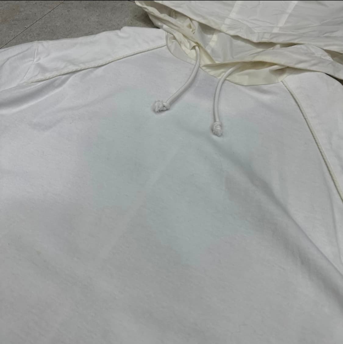 준지 후드 반팔 오버핏 M (가슴단면 73) 면+나일론+폴리 상품이미지3