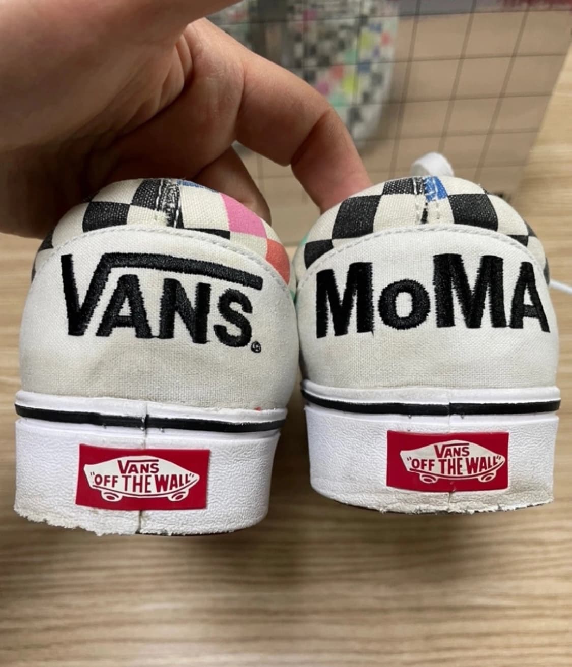VANS X MOMA 반스 모마 컴피쿠시 에라 멀티체크 운동화 265cm 상품이미지5