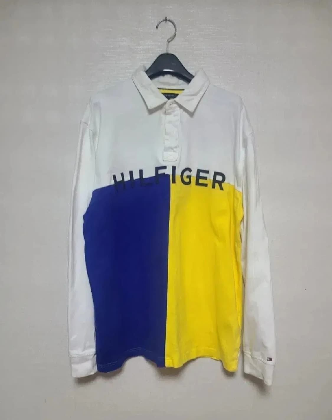 타미힐피거 컬러블록 럭비 긴팔티 L 상품이미지3