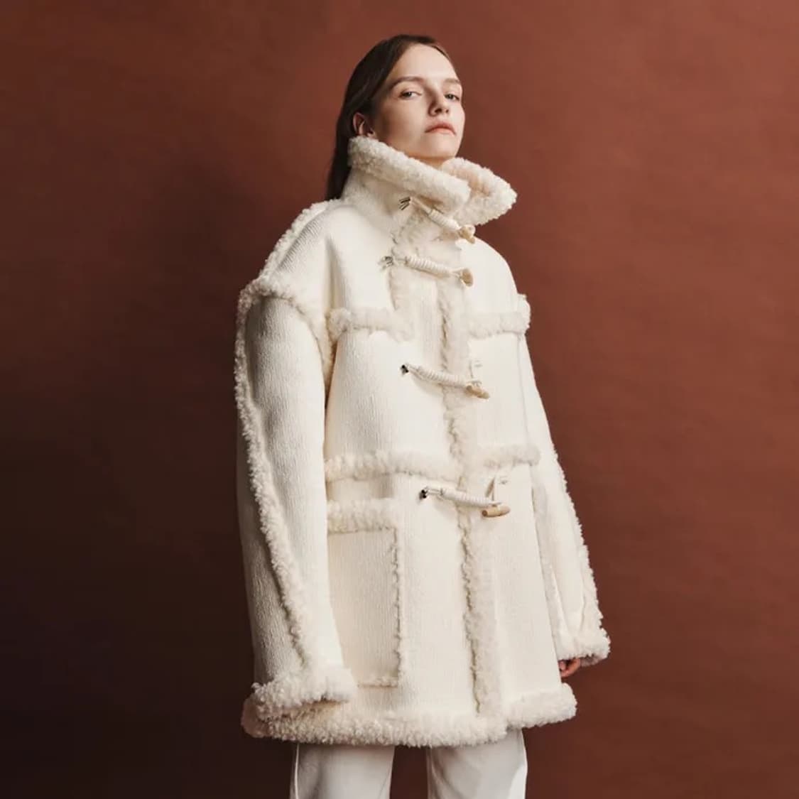 아바몰리 무스탕 WOOL & FUR MIXED MUSTANG(IVORY) 상품이미지1