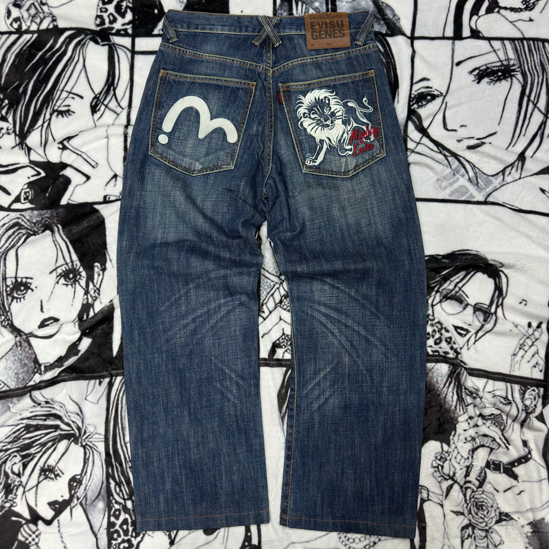 EVISU 에비수 사자 자수 팬츠 상품이미지2