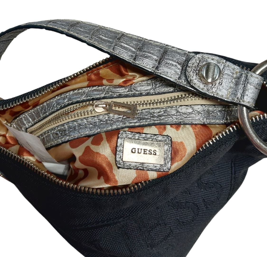 게스 y2k 코튼 숄더백 블랙 상품이미지7