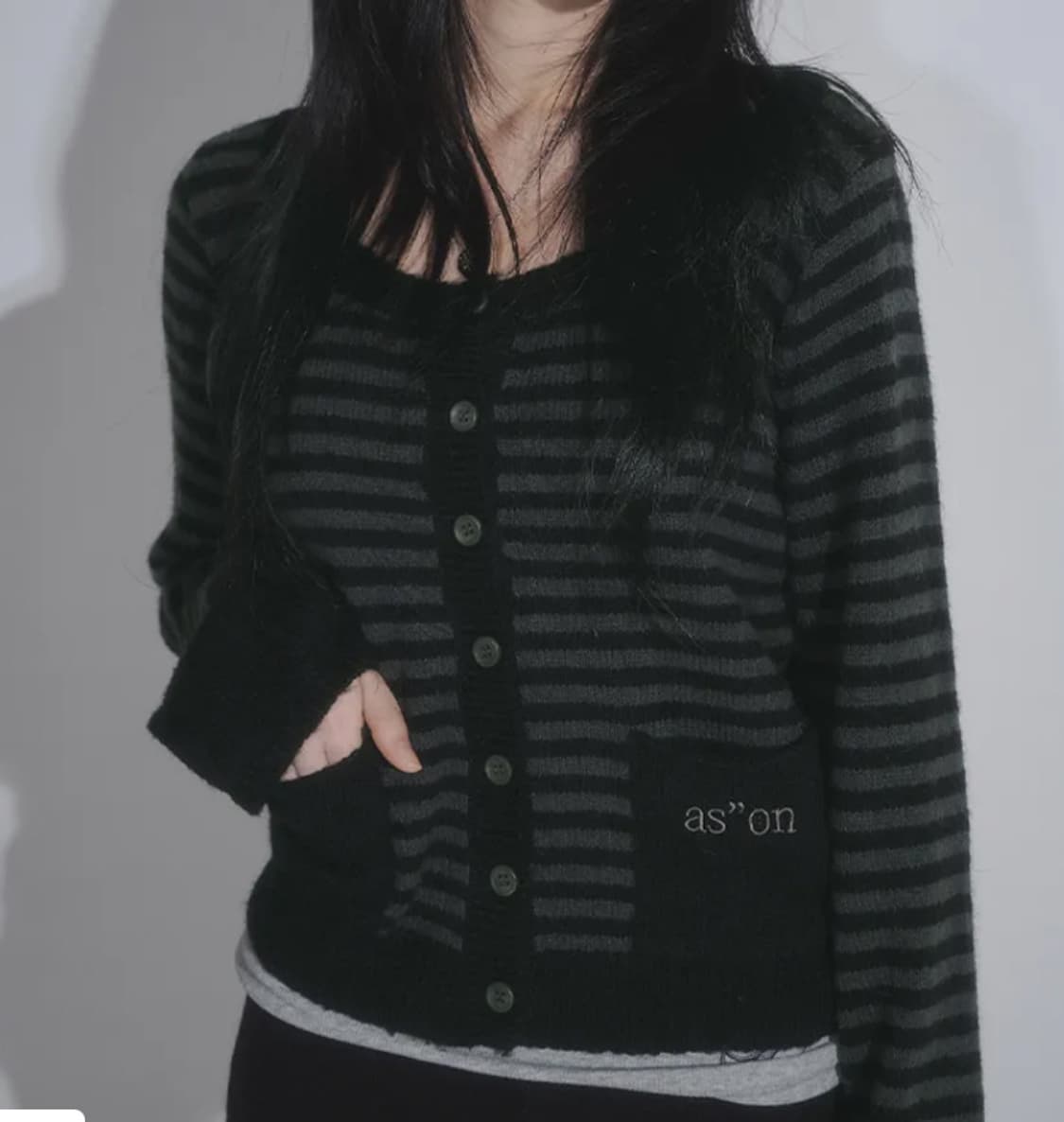 애즈온 ason 넛 포켓 가디건 상품이미지2