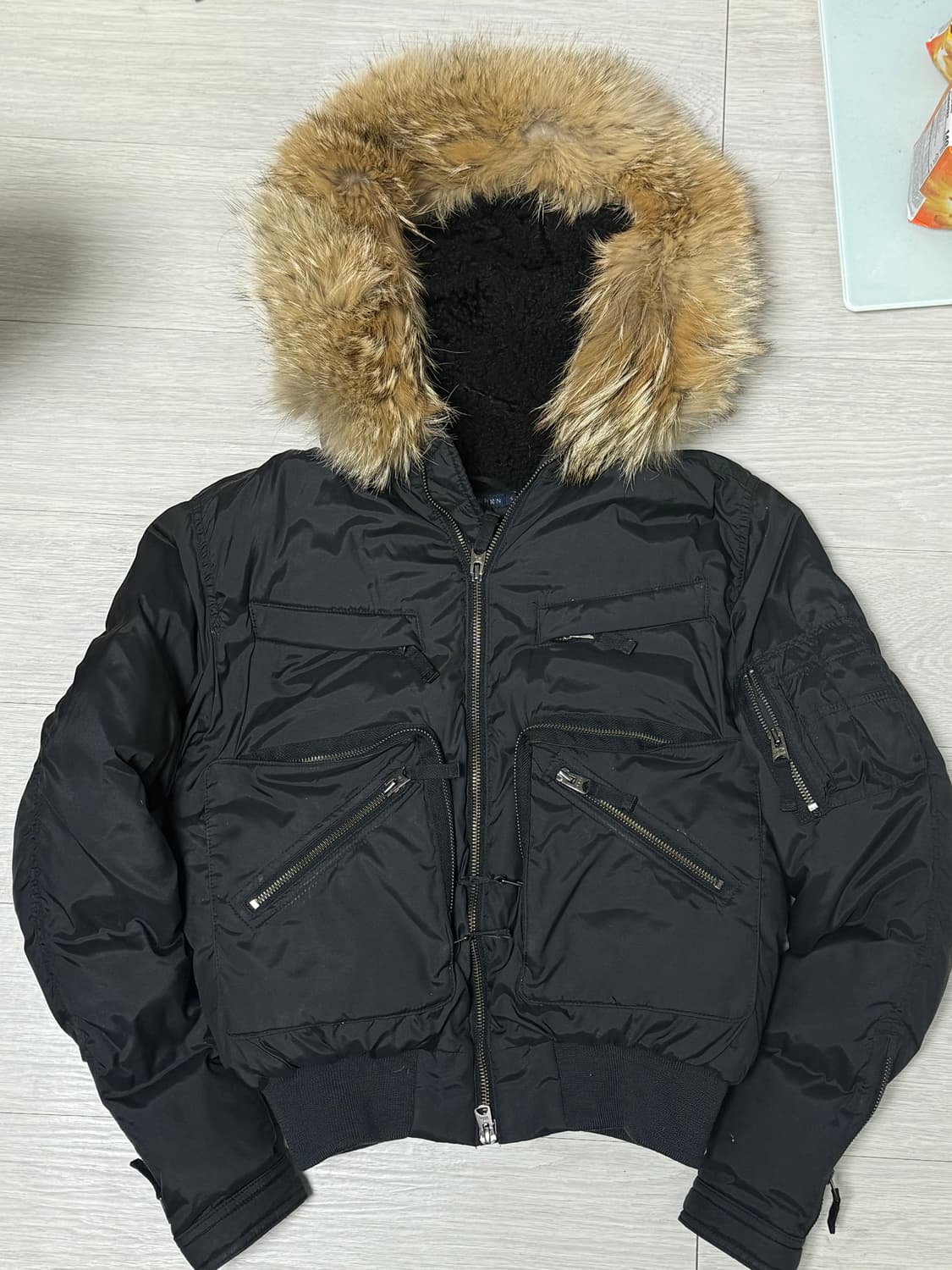 랄프로렌 숏패딩 코요테퍼 s 상품이미지1