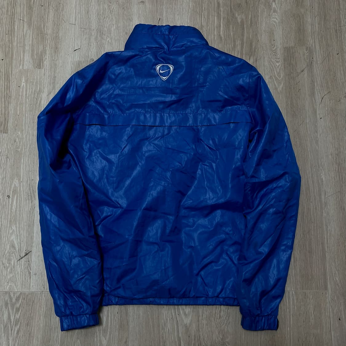 나이키 로고 자수 스탠드넥 바람막이 점퍼 [블루] S/90 상품이미지5