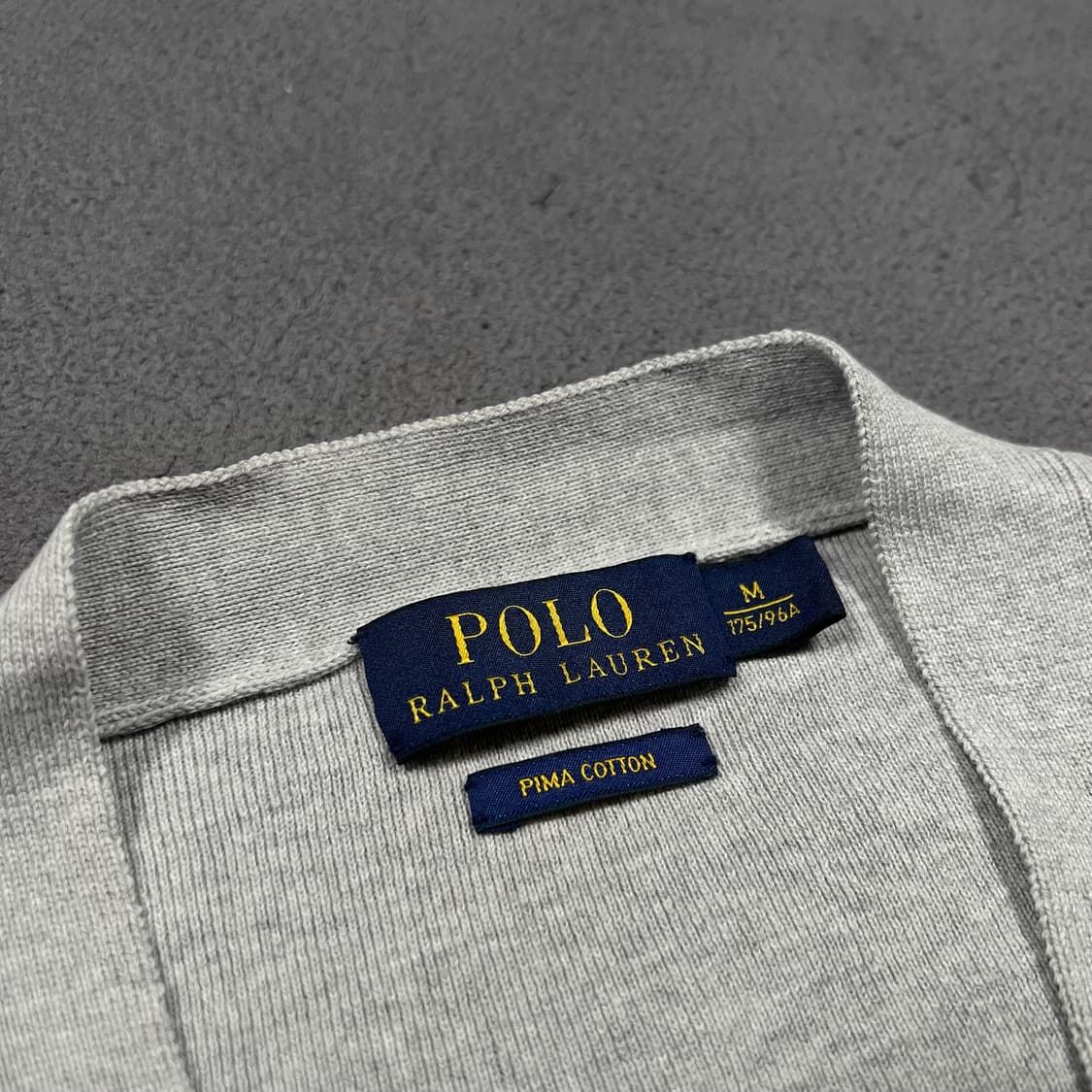 폴로 피마코튼 그레이 니트 가디건 상품이미지4