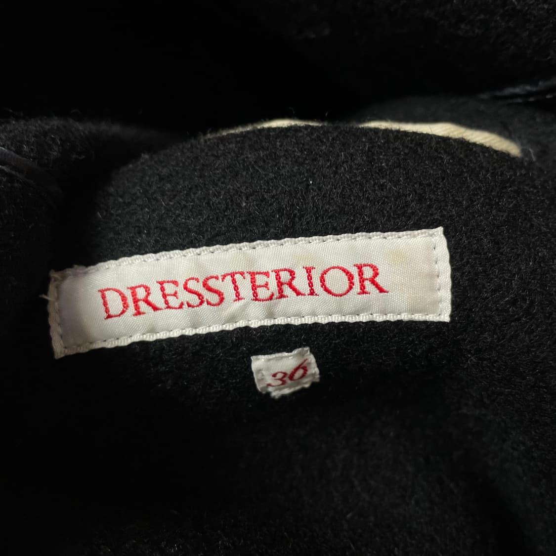 JPN 울 블랙 더블 숏 코트 상품이미지4