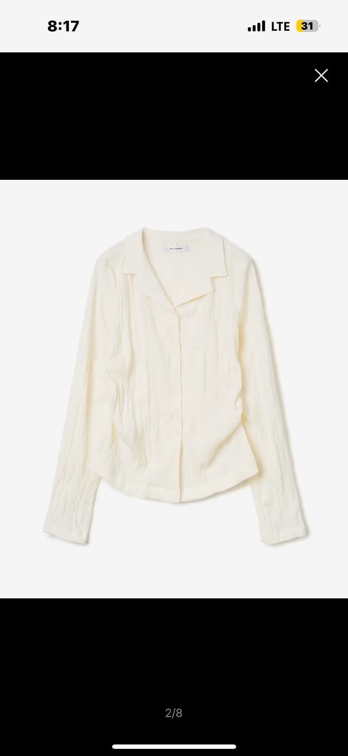 밀로 우먼 링클 저지 셔츠 상품이미지2