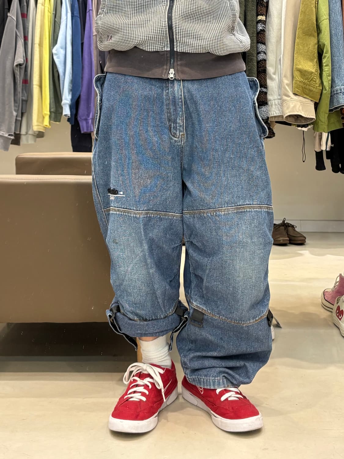 아카데믹스 데님 와이드 팬츠 상품이미지8