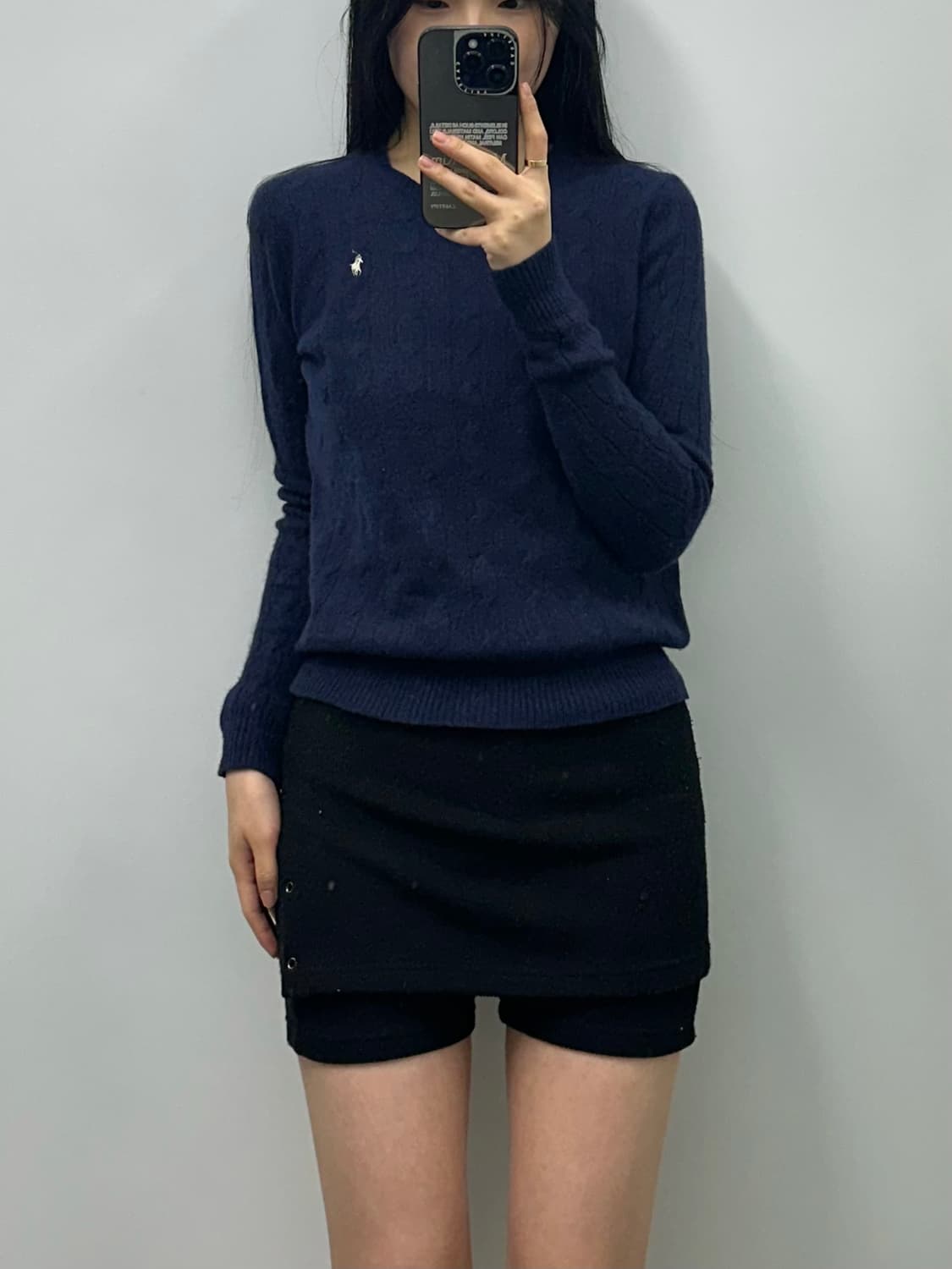 폴로 랄프로렌 신형 네이비 꽈배기 니트 상품이미지1