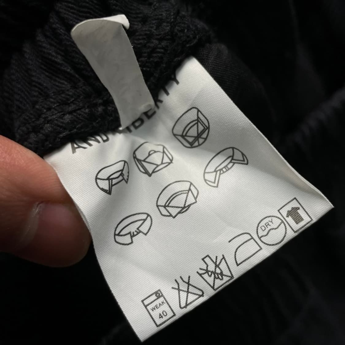 100 빈티지  더블니 와이드팬츠 상품이미지4