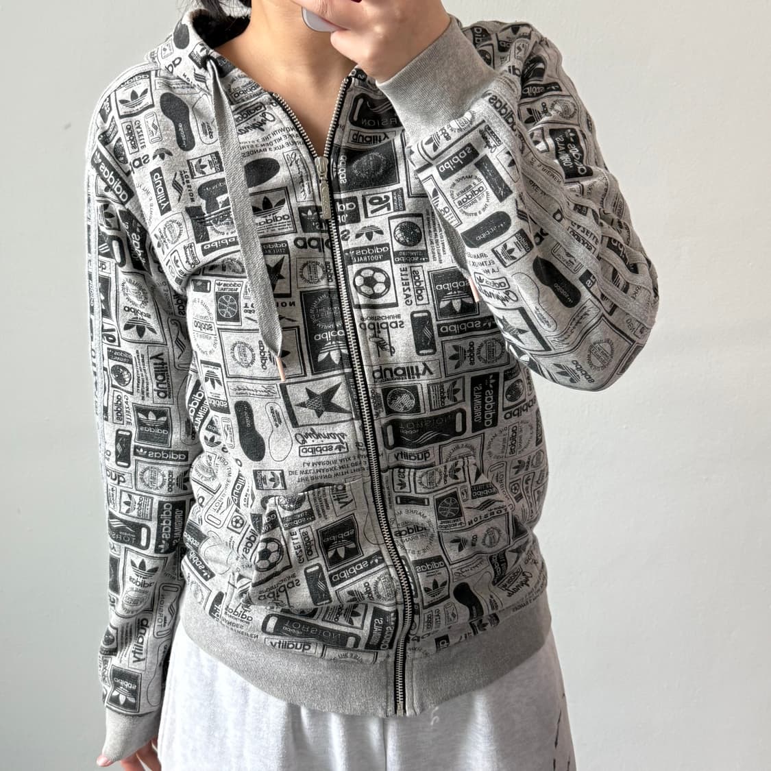 [M] 아디다스 그래픽 후드집업 상품이미지2