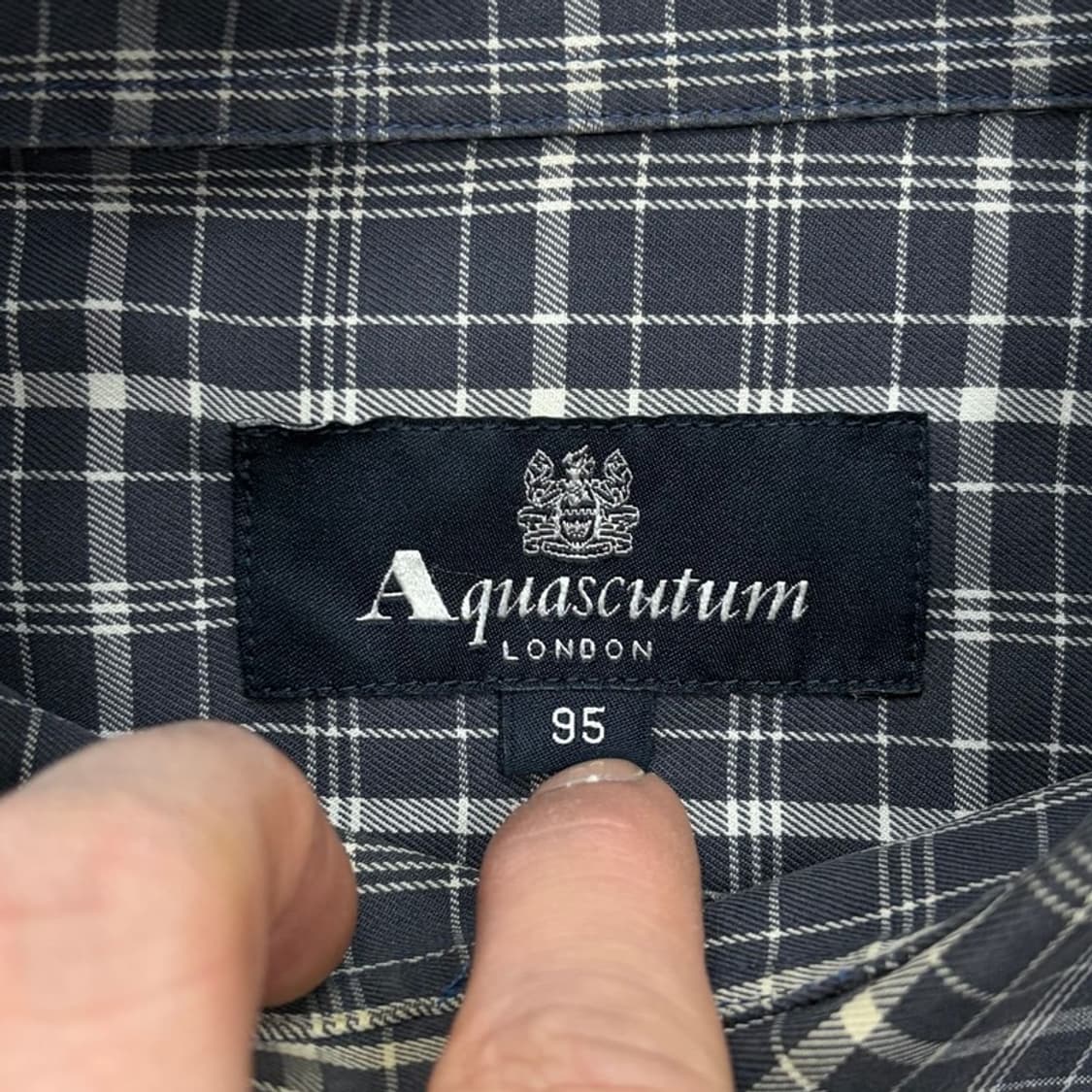 아쿠아스큐텀 체크 셔츠 v2364 상품이미지5