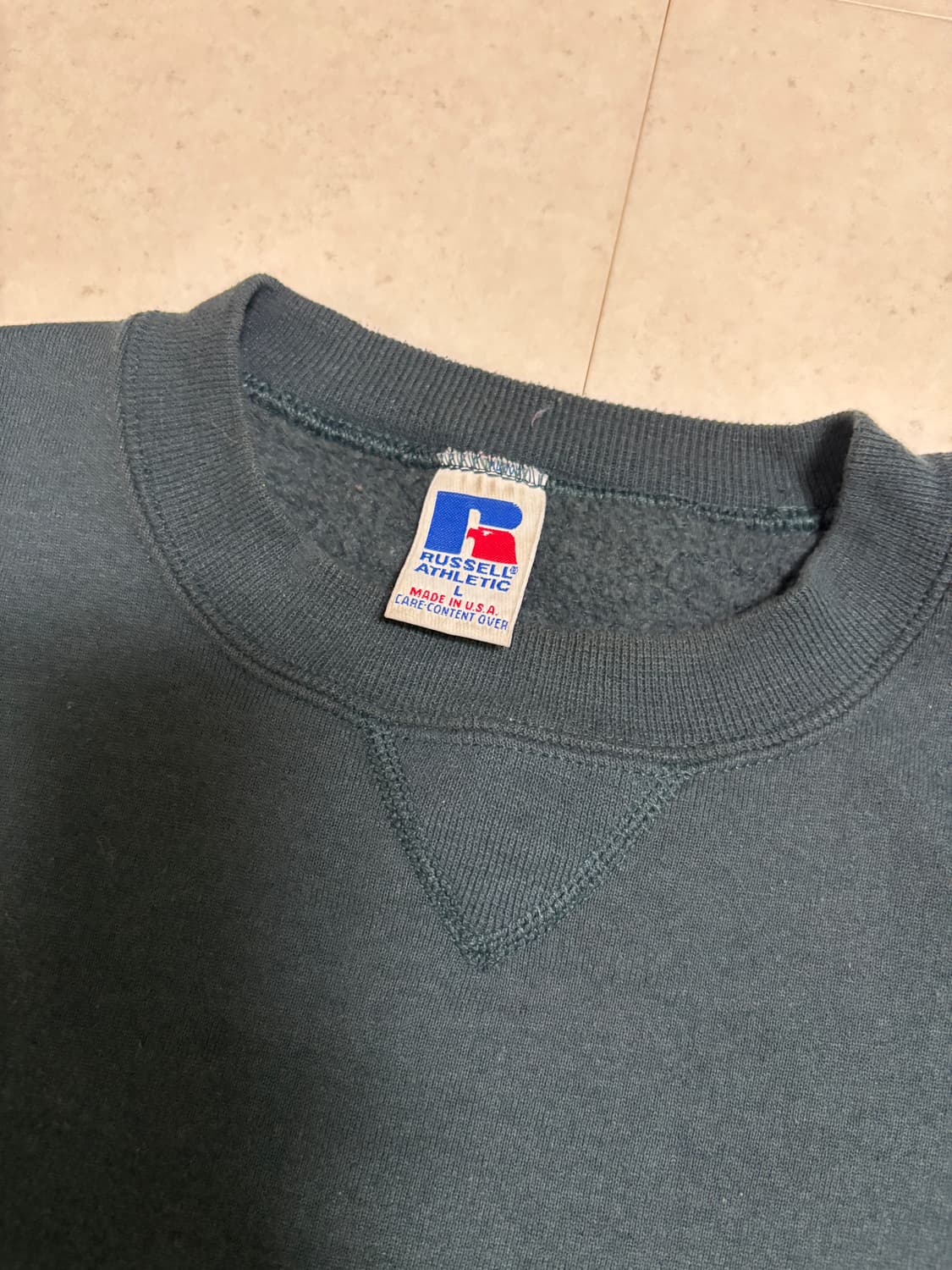 Usa 90s 러셀 애슬레틱 다크 그린 L 상품이미지3