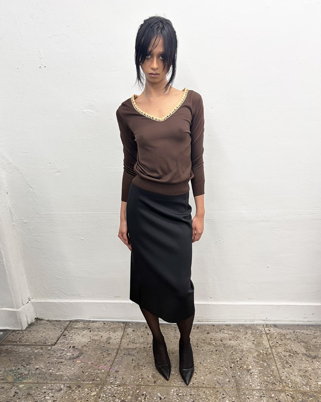 돌체앤가바나 실크 탑 상품이미지4