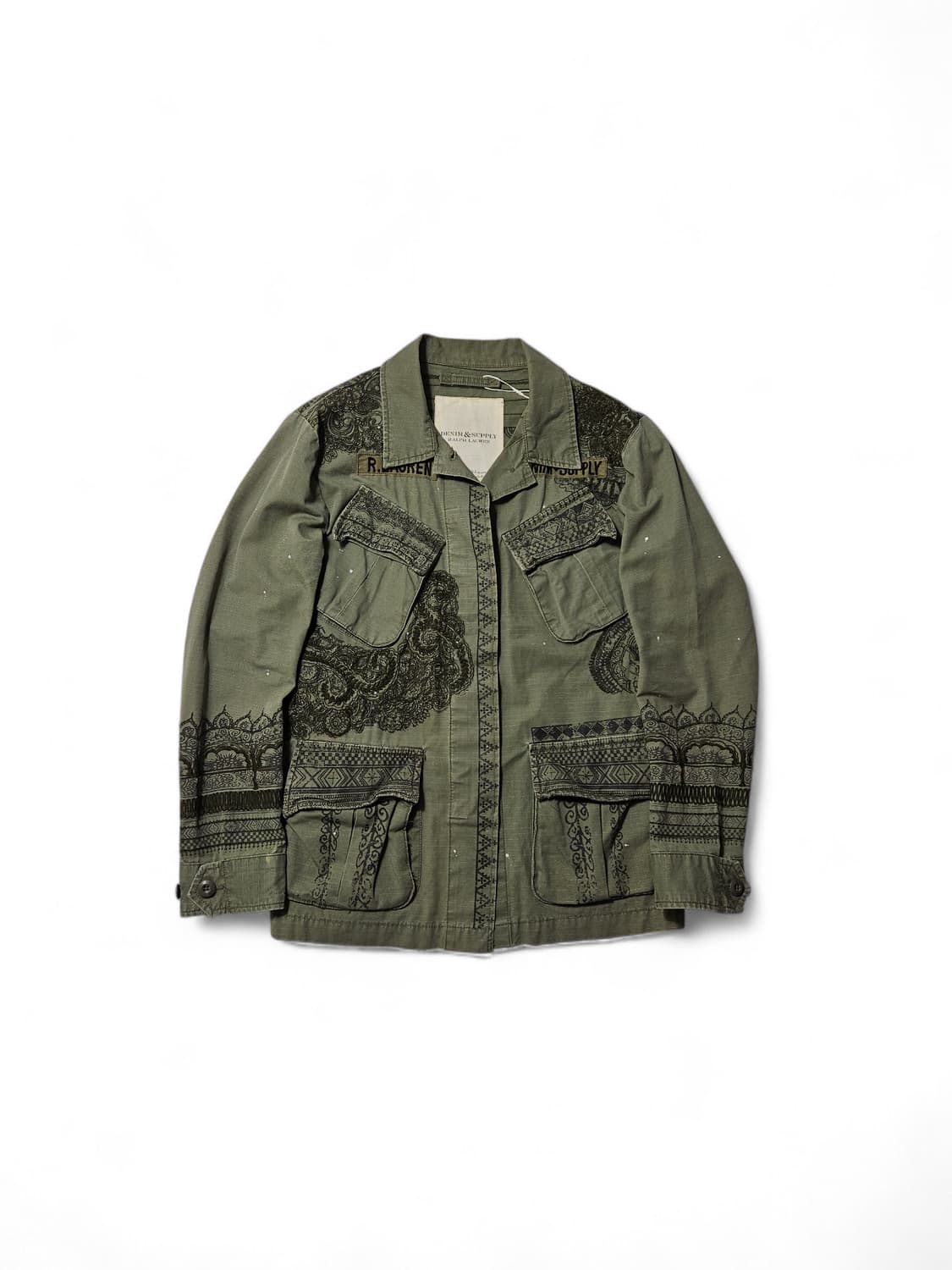 데님앤서플라이 랄프로렌 자수로고 정글 퍼티그 자켓 S 상품이미지1