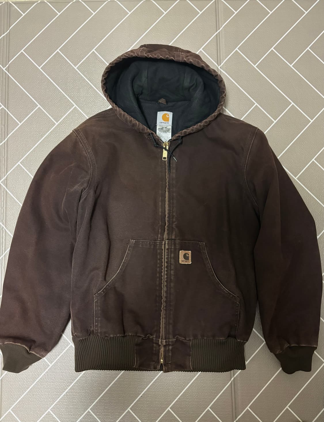 칼하트 J130 다크브라운 덕 액티브 워크자켓 상품이미지1