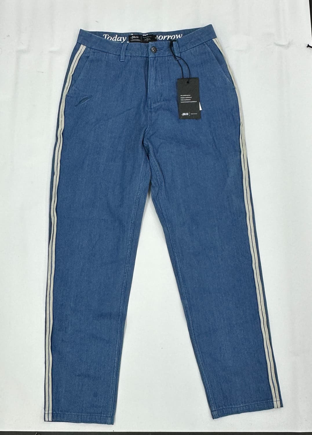 퍼블리쉬 사이드 스트라이프 데님 팬츠 빈티지 28인치 보헤미안 상품이미지3