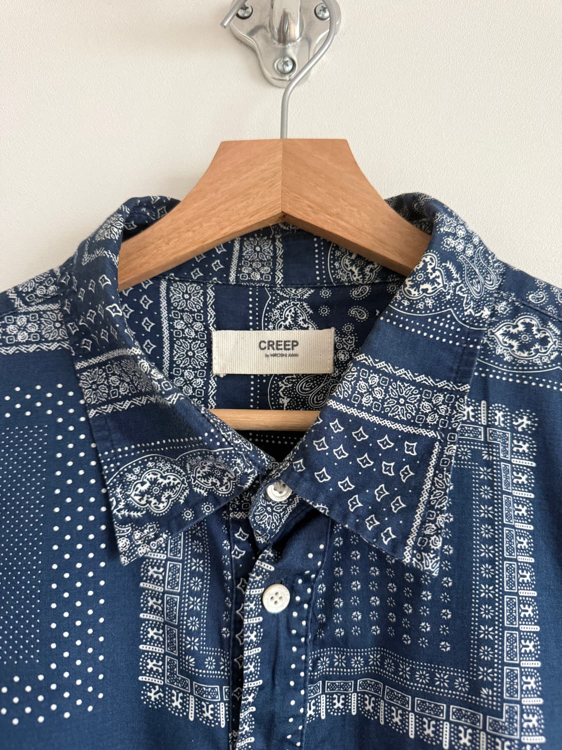 크립(CREEP by hiroshi awai) 단다나 하프버튼 반팔 셔츠 상품이미지6