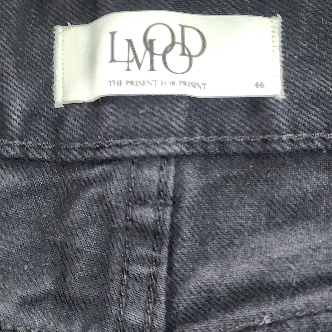 [46] LMOOD 엘무드 블랙 데님 청바지 상품이미지8