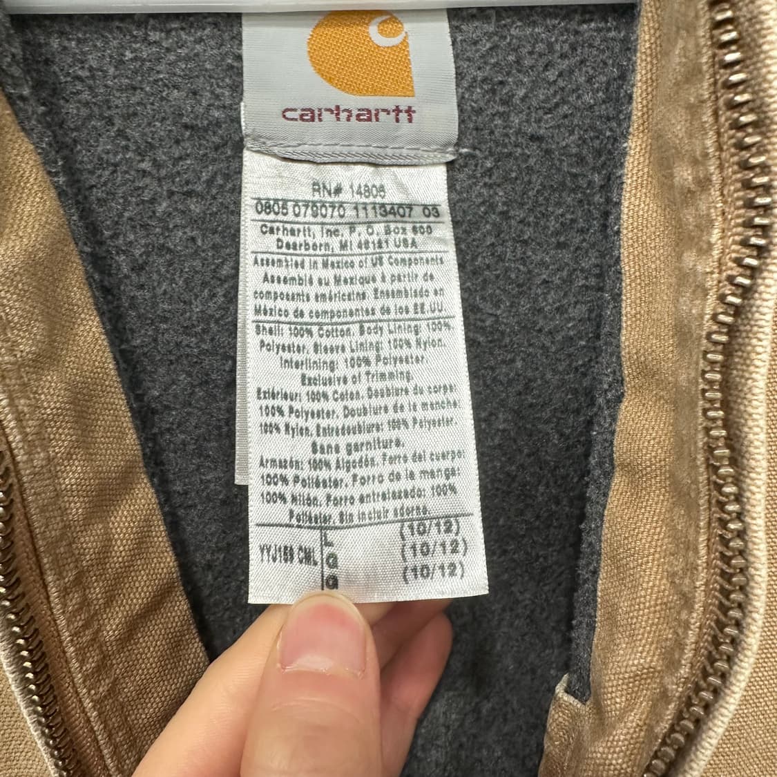 칼하트 덕 액티브 주니어 자켓 (여성가능) 상품이미지3