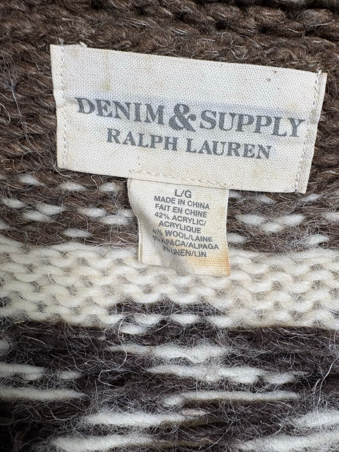 랄프로렌 데님앤서플라이 코위찬 니트 집업 상품이미지6