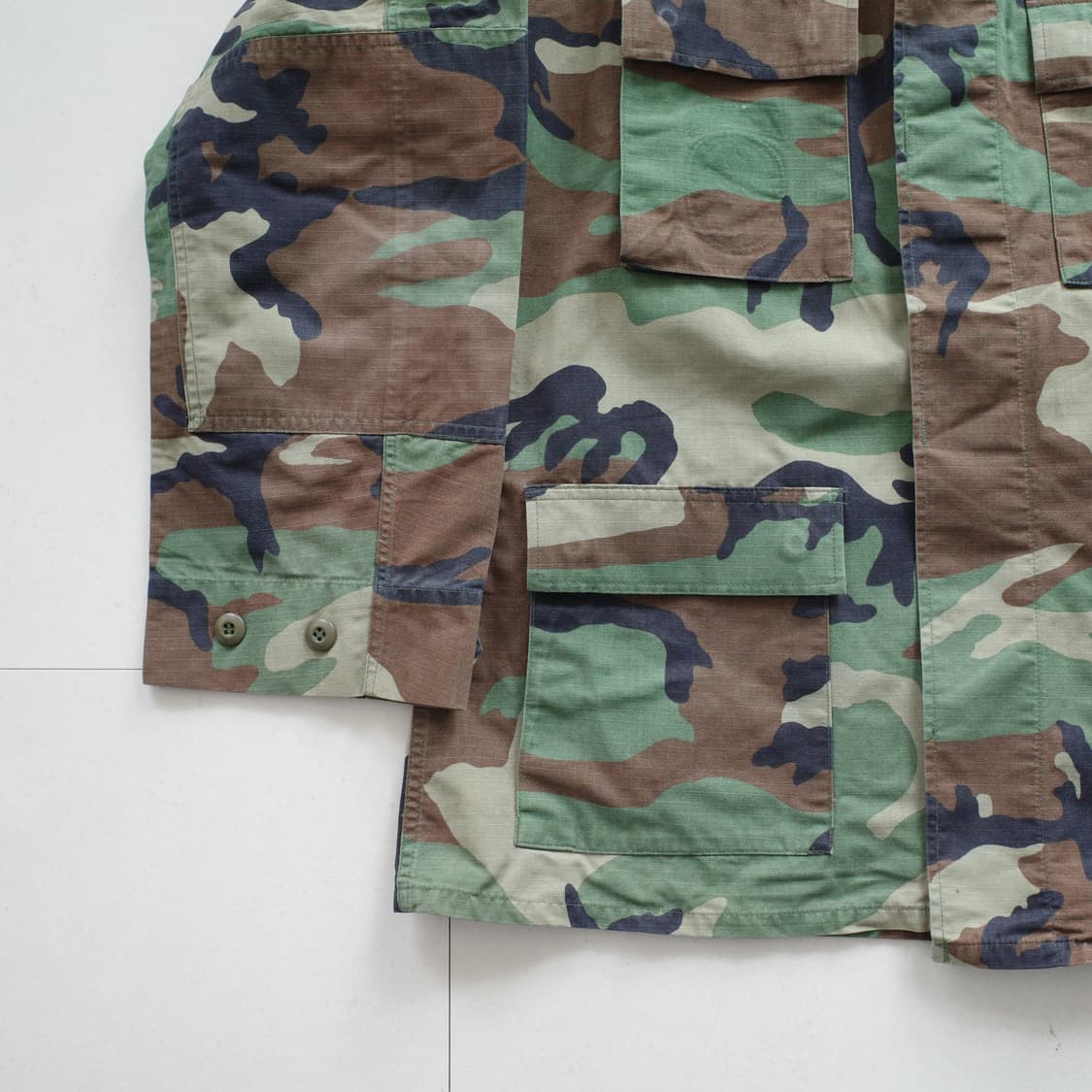 00s 미군 BDU 우드랜드 자켓 (L-L) 다이브마스터 패치 상품이미지4