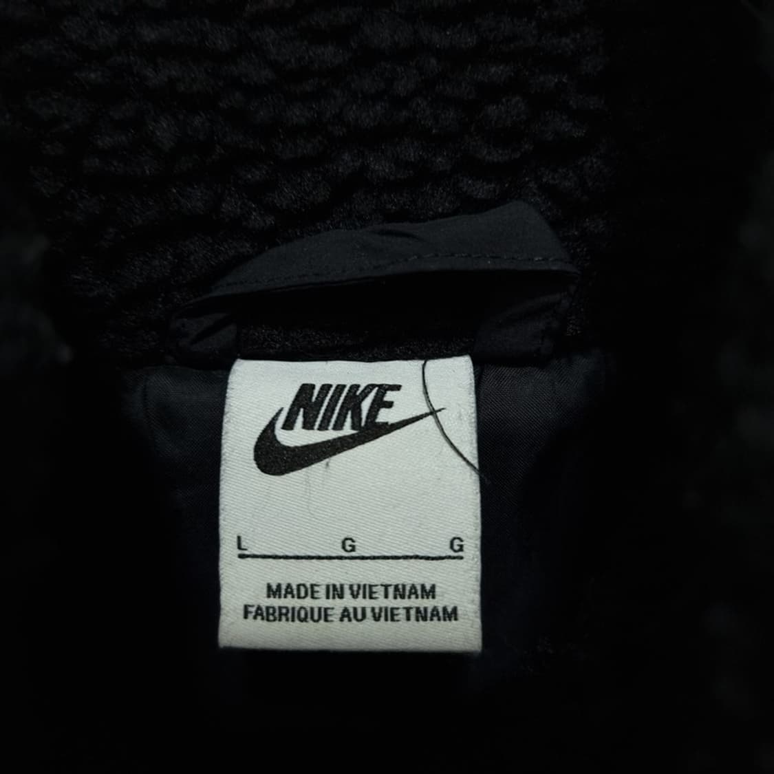 [나이키] 빅로고 오버핏 쉐르파 플리스 자켓 블랙 M19598 상품이미지8