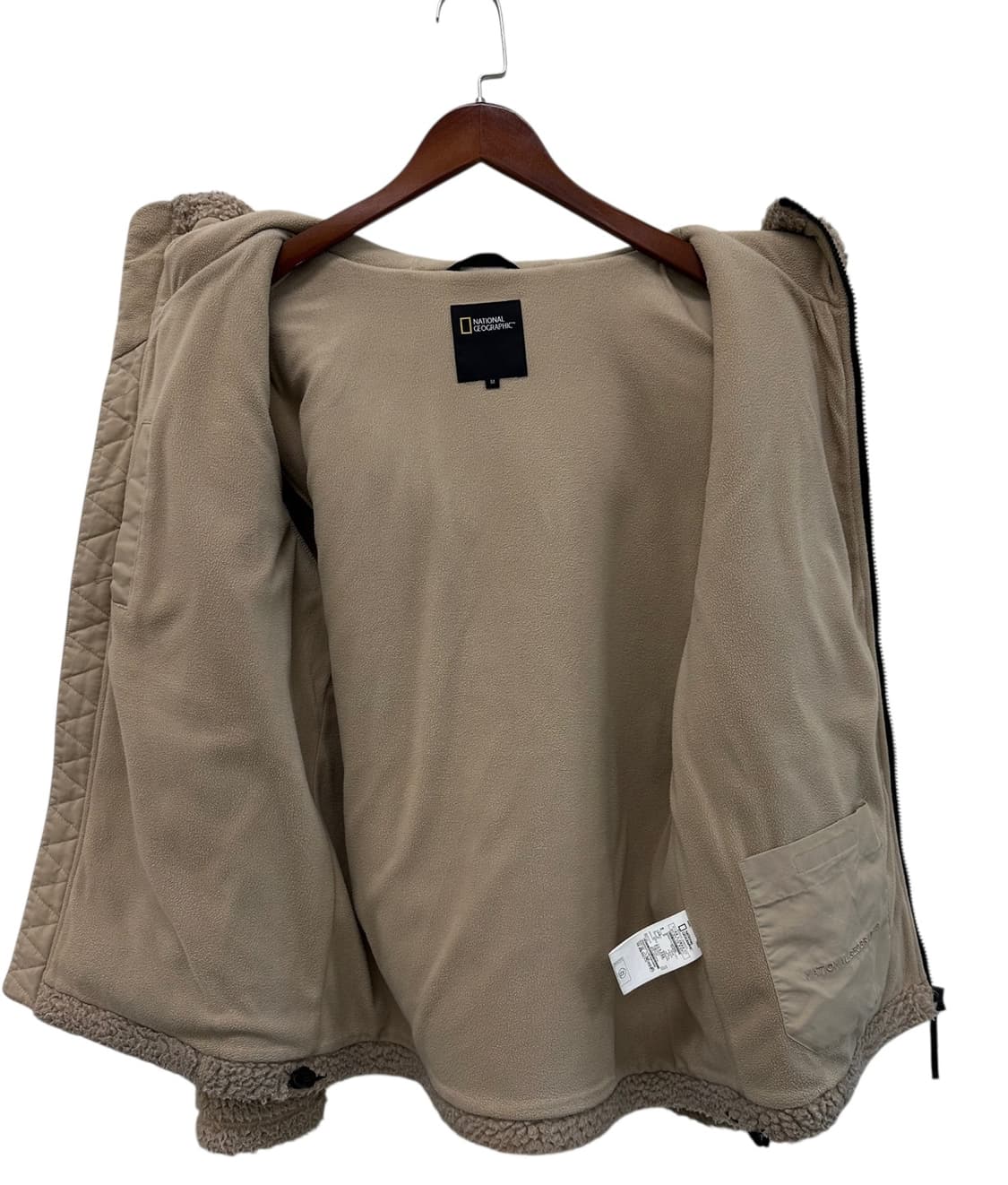 내셔널지오그래픽 후리스 플리스 후드집업 베이지 (M) 상품이미지8