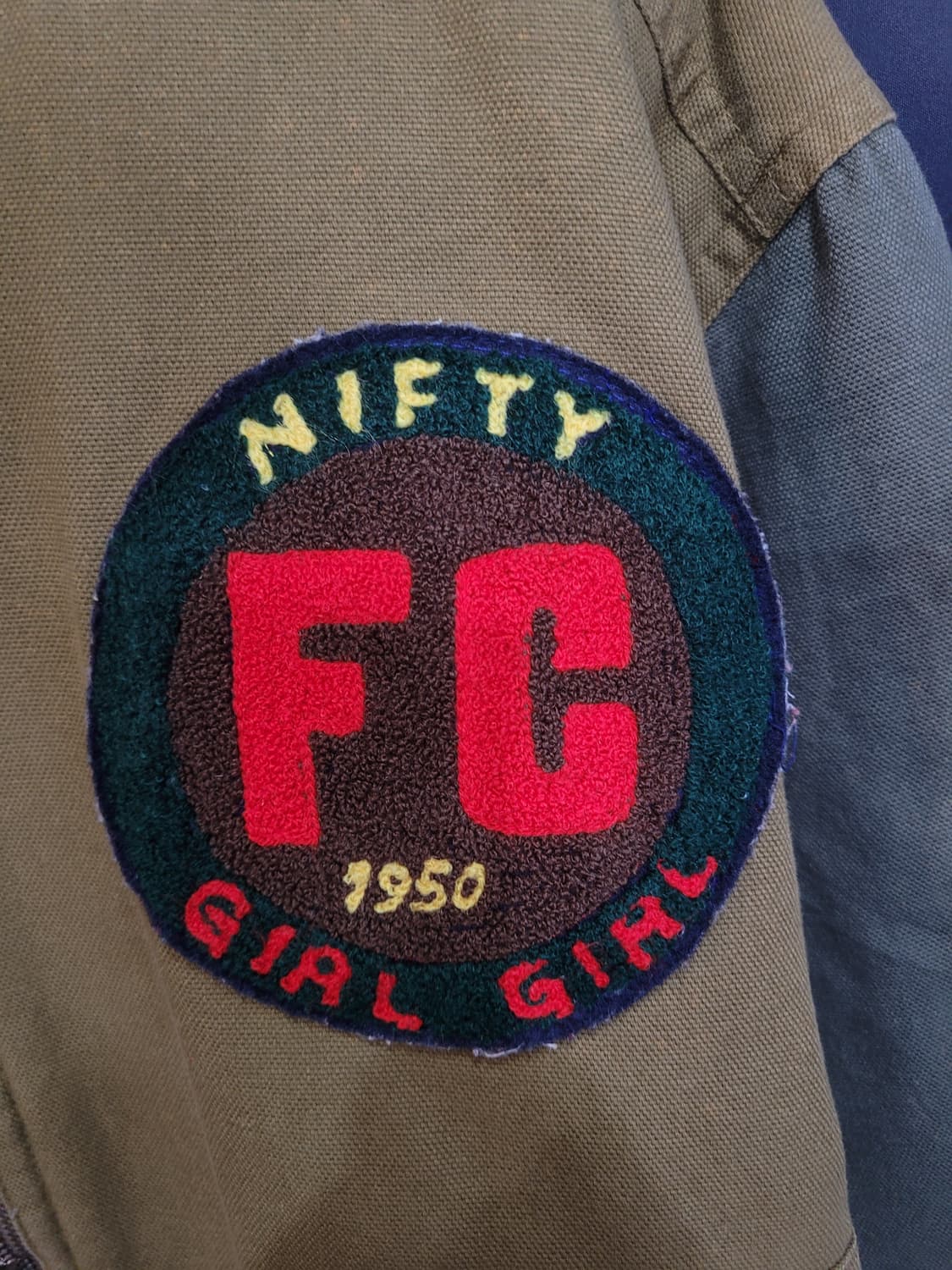 Girl Girls FC Japanese 빈티지 바시티 자켓  상품이미지3