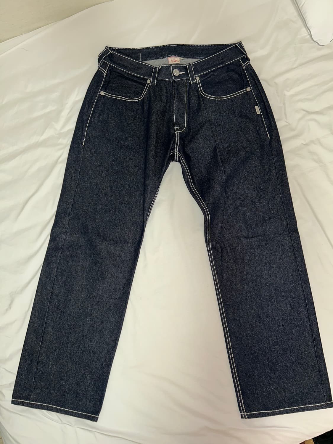 트루릴리젼 세이프티 생지 데님 팬츠 인디고 상품이미지3