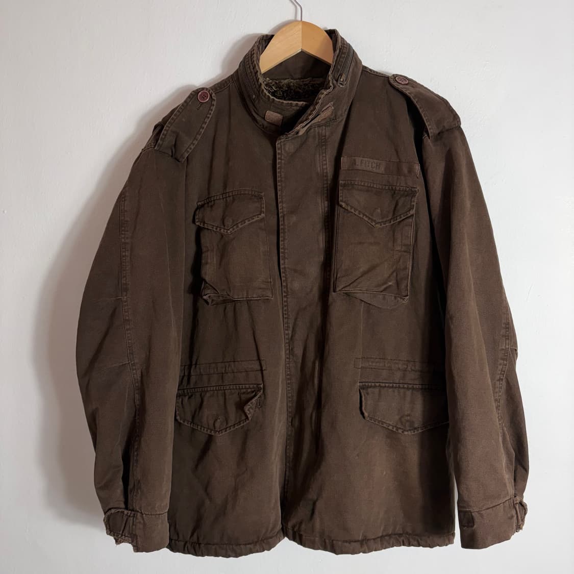 00s 아베크롬비 브라운 빈티지 M-65 야상 자켓(L) 상품이미지1