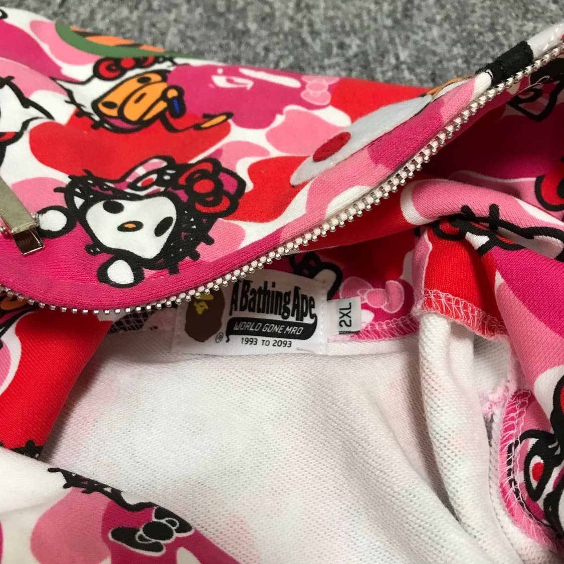 베이프 키티 후드집업 2XL  상품이미지2