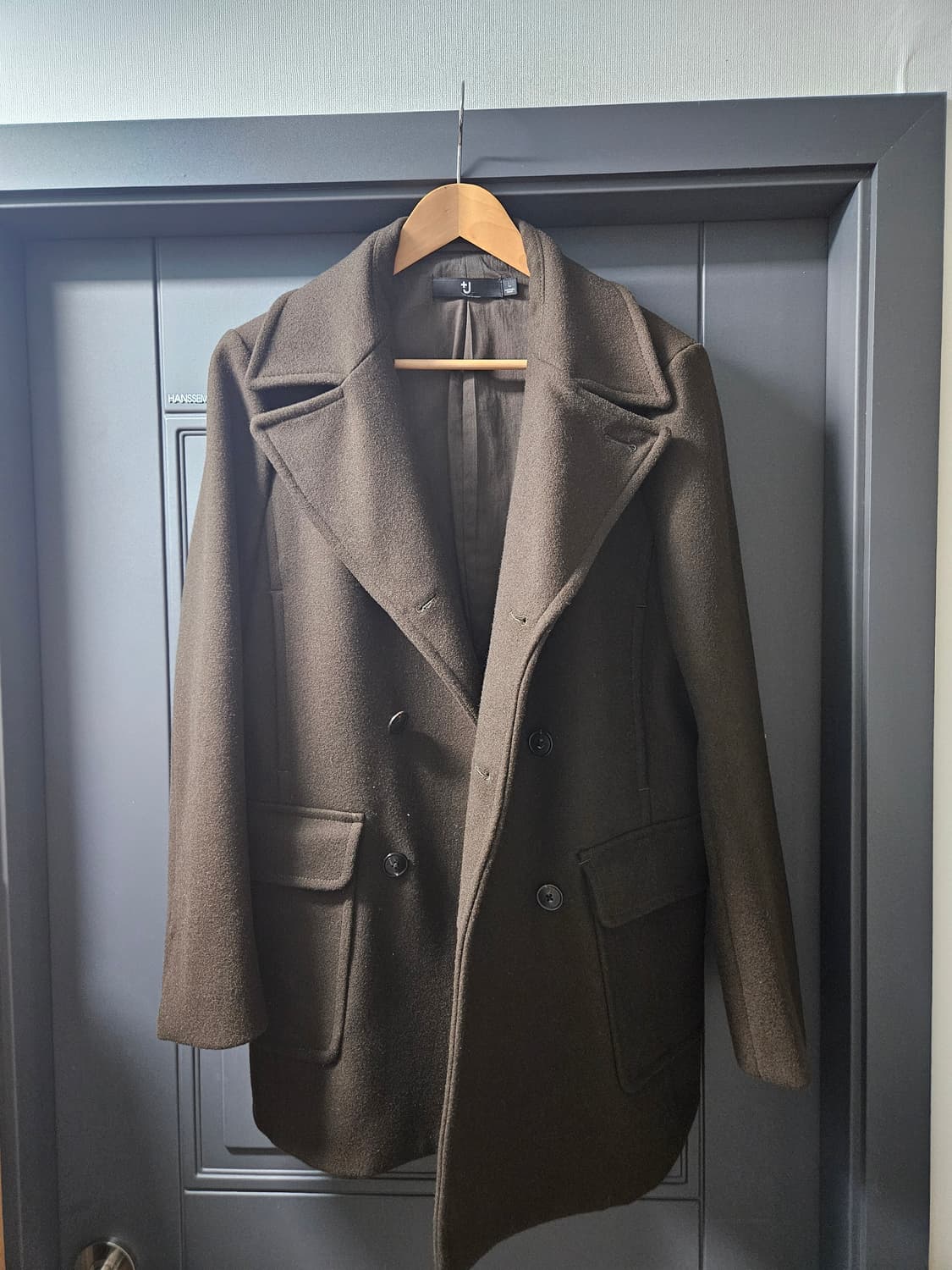 유니클로 +J 울블렌드 피코트 상품이미지1