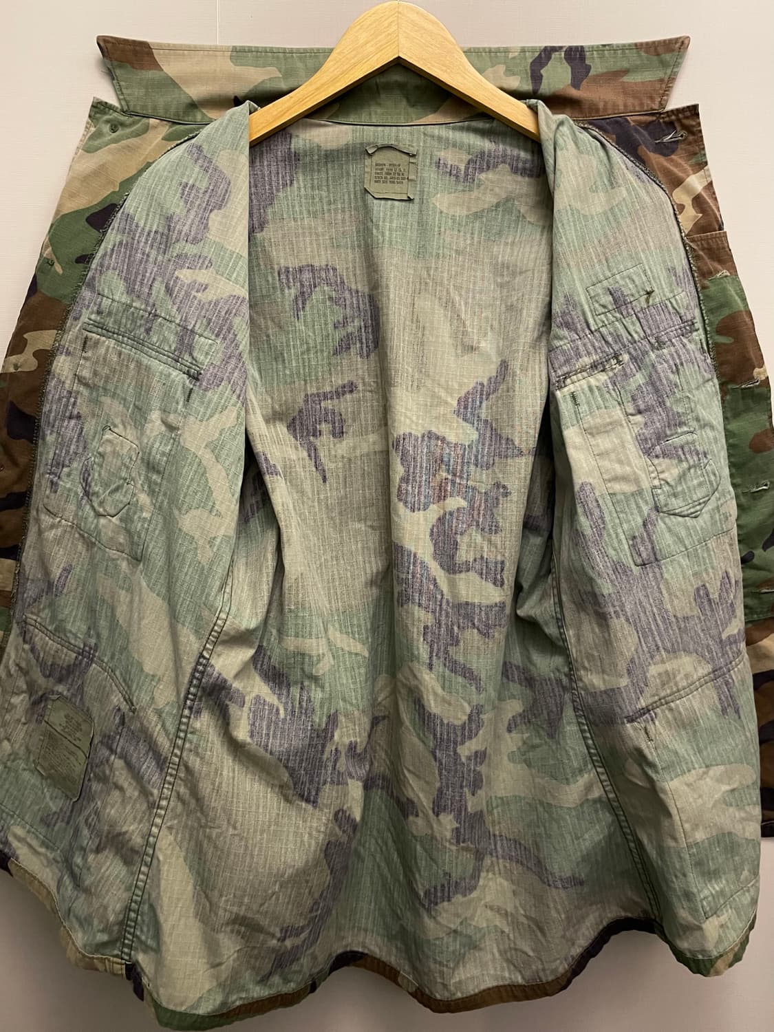 (M/R)90s US army 밀리터리 카모 우드랜드 BDU 셔츠 자켓 상품이미지8