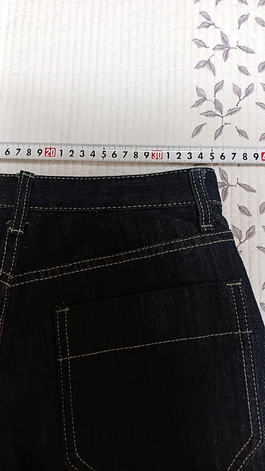 트릴리온 와이드 청반바지 27인치 기장50 상품이미지6