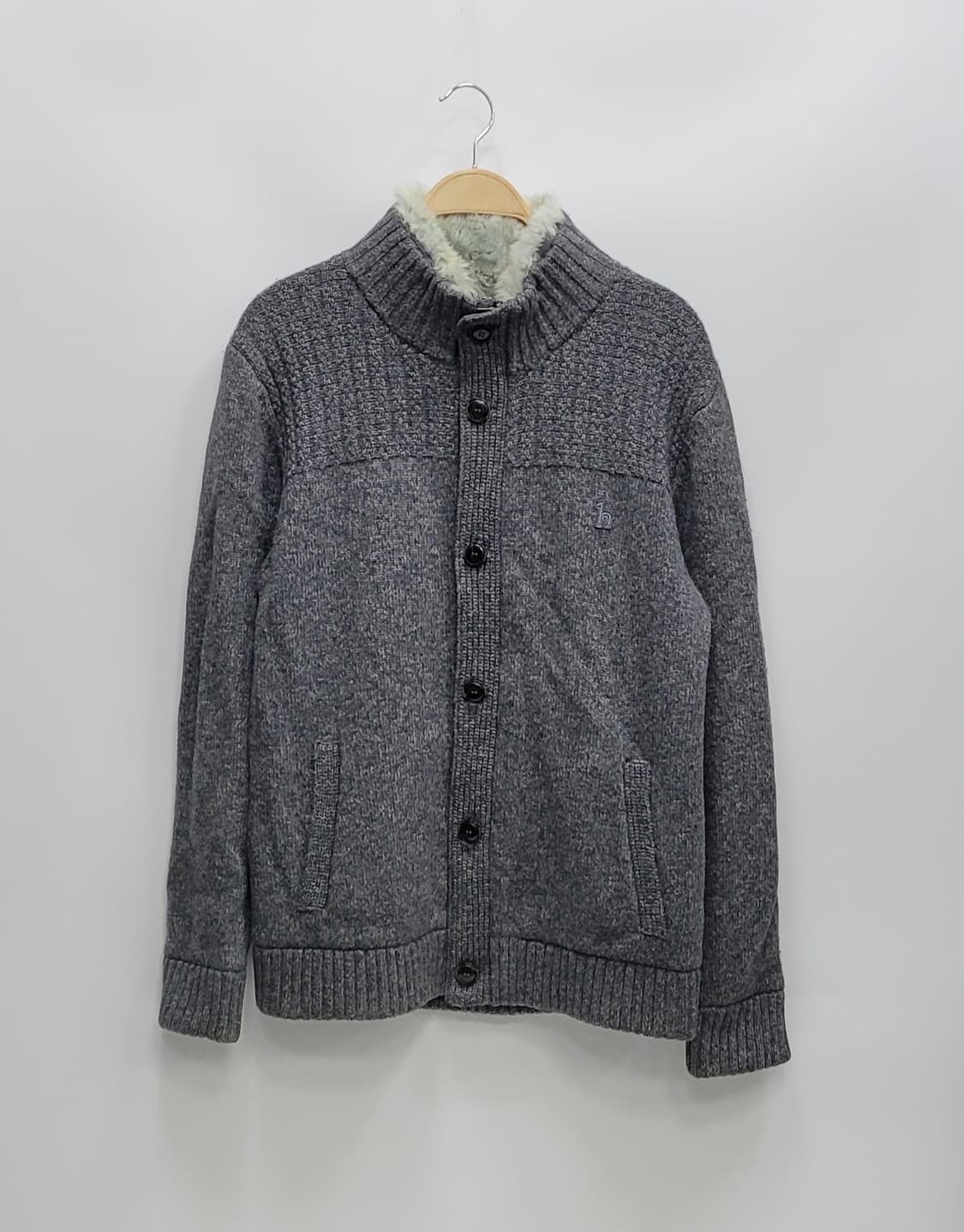 HAZZYS 헤지스 렉스퍼 방풍 울 집업 가디건 / 남 105 진그레이
 상품이미지1