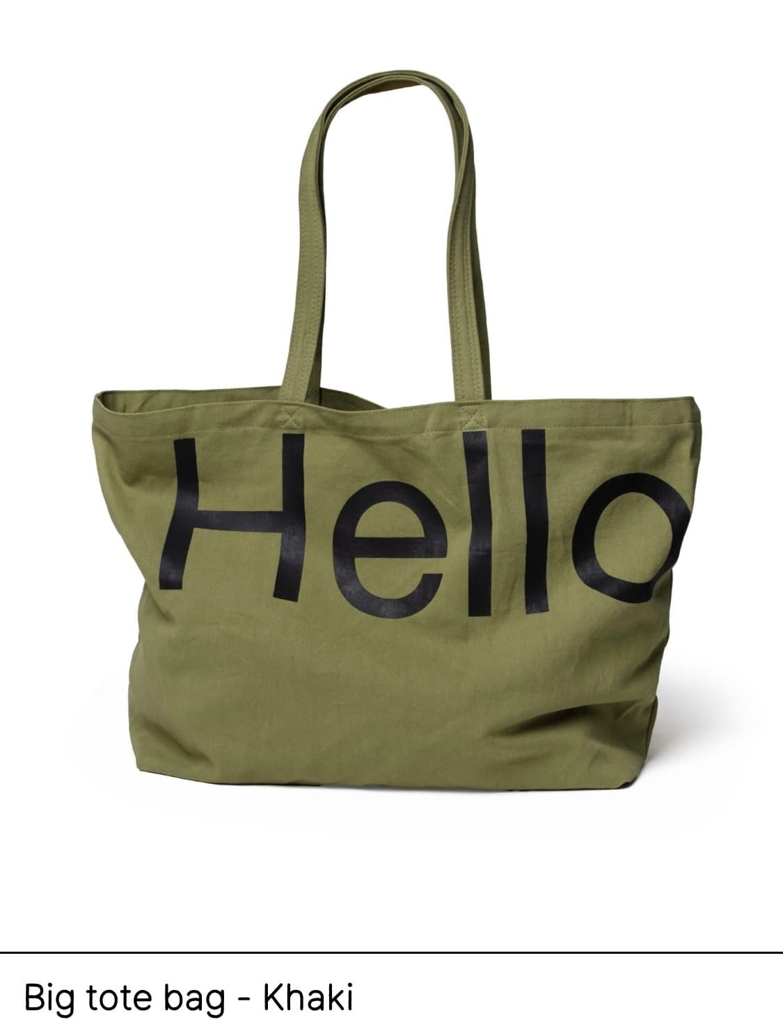 헬로듀드 빅 토트백 - 카키 상품이미지2