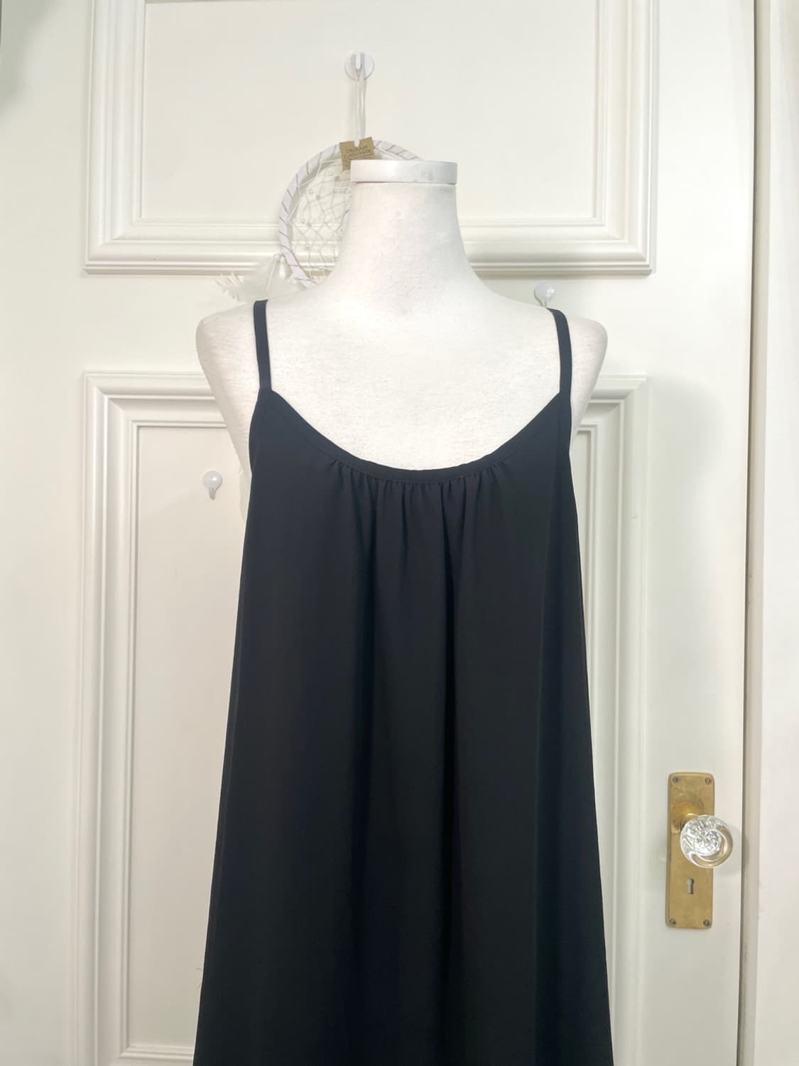 black shirring point back back bow opc 상품이미지5