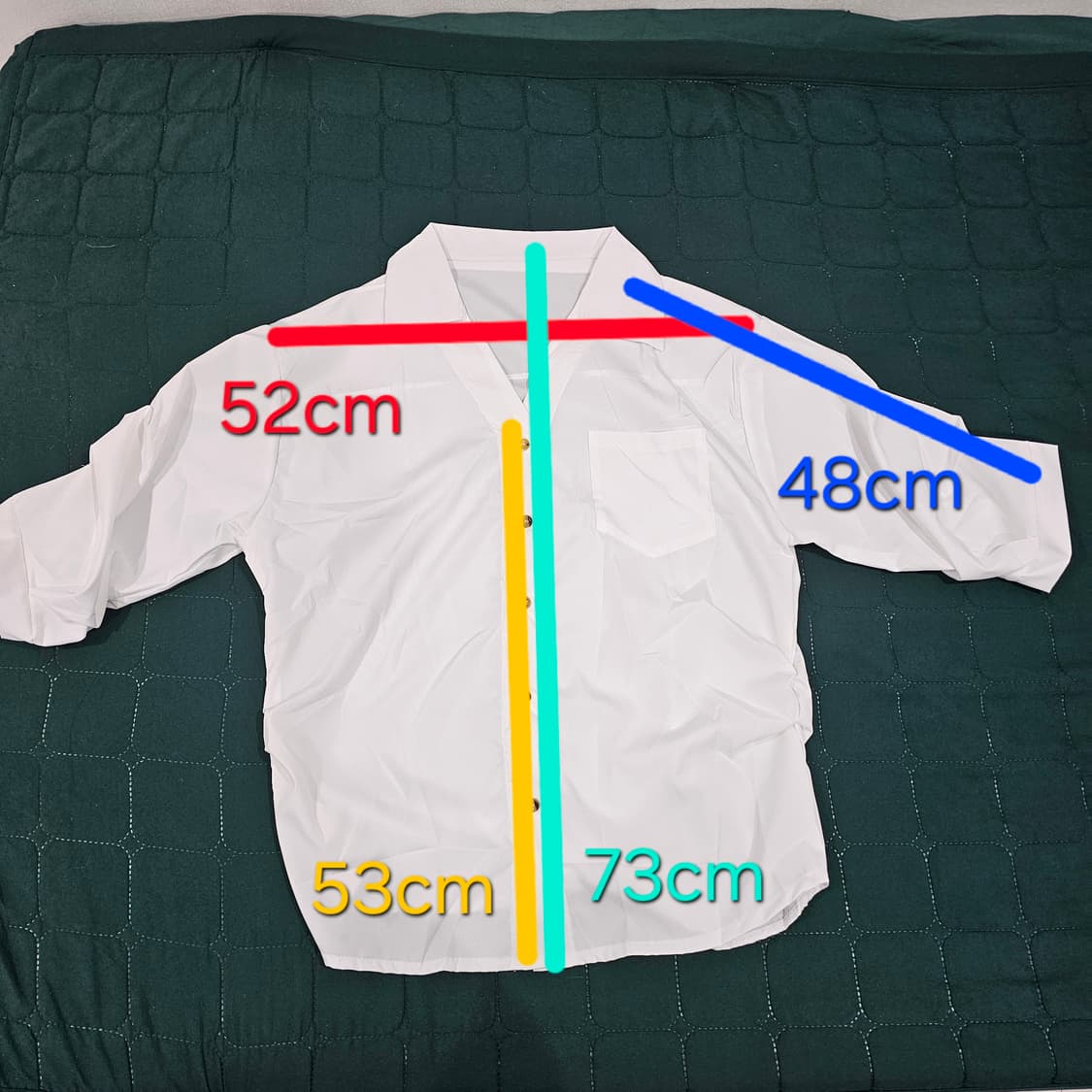 [새상품] 브이넥 셔링 7부 셔츠 상품이미지5