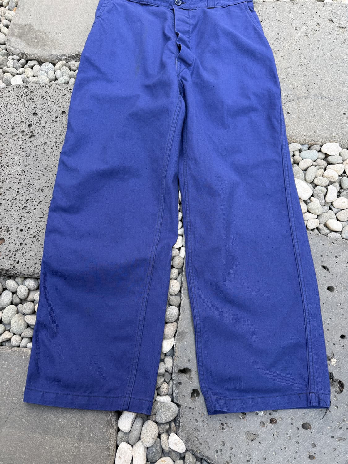 OLD VINTAGE NAVY BLUE WIDE 빈티지 프렌치워크팬츠 상품이미지4